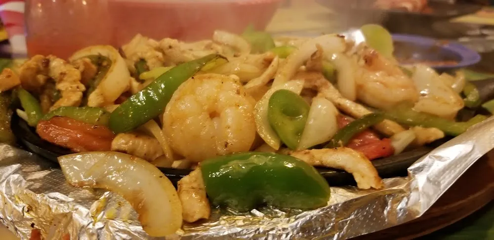 Chicken N Shrimp Fajitas